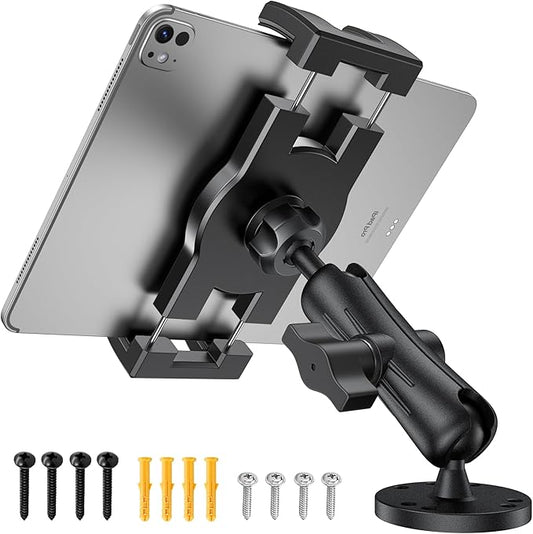 Industrial Tablet Mount for Truck&Vehicle, Heavy Duty Drill Base iPad Mount