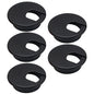 EASYEAH 5 Pcs Desk Grommet 2" / 50 mm, Desk Cord Hole Cover, Cable Grommet ABS Plastic, Desk Hole Grommet for Home & Office Pc, Detachable Cable Cord Organizer-Black