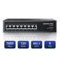 AUMOX PRO 5 Port Gigabit PoE Switch 78W 4PoE 1Uplink VLAN Network Splitter