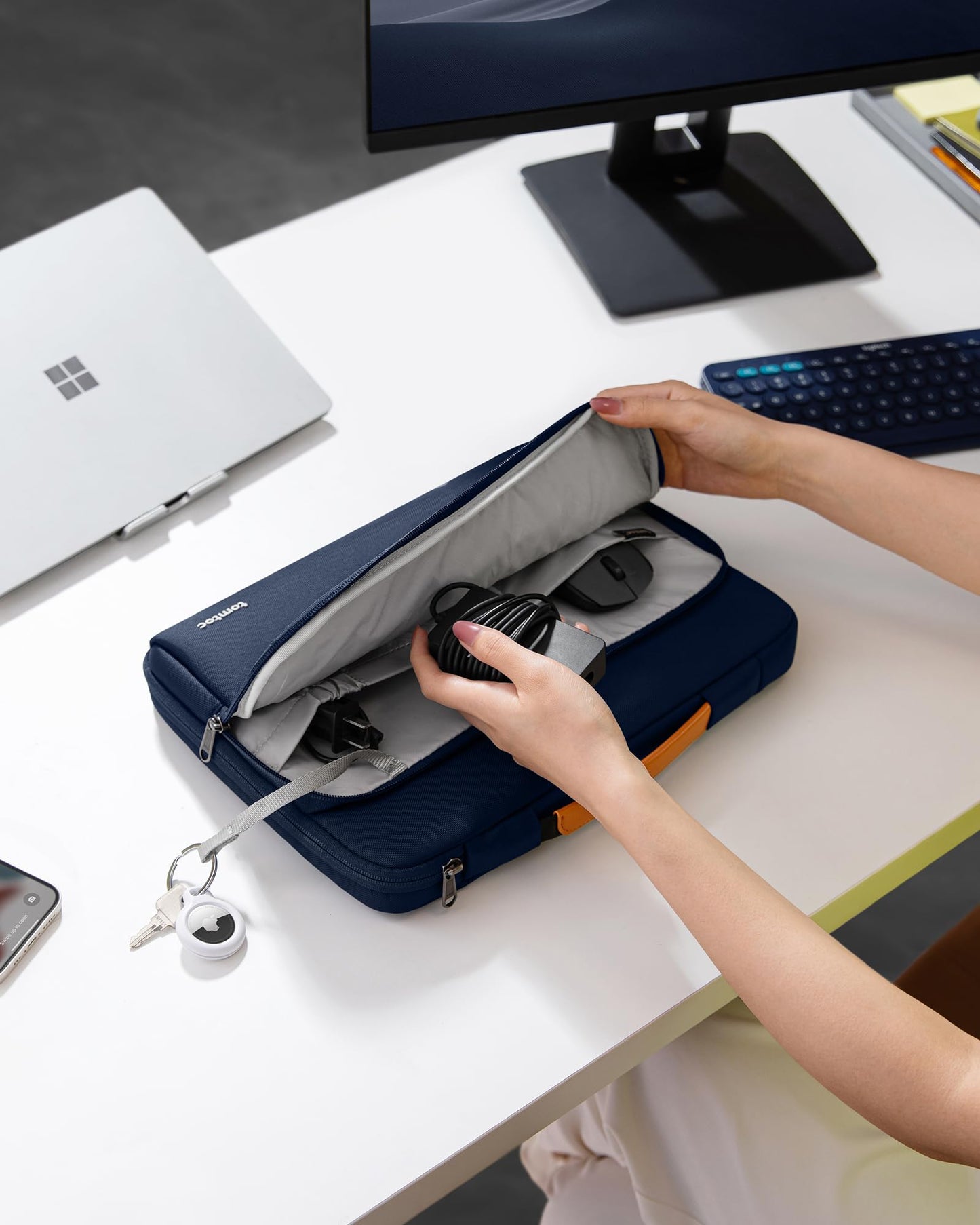 tomtoc 360° Protective Laptop Bag for 15.6" HP ASUS Dell Lenovo Acer Laptop