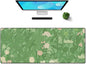 Galdas Gaming Mouse Pad XXL XL Large Long Extended Big Mousepad Non-Slip Rubber Keyboard Mouse Pad with Stitched Edges for Laptop Home Office (31.5x11.8x0.08 Inch) -Green Leaf