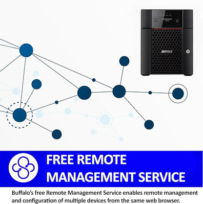 BUFFALO TeraStation 3430DN 4-Bay 32TB (4x8TB) Desktop Small-Med Business NAS w/Hard Drives Included