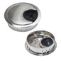 EASYEAH 2 Pcs Desk Grommet 2" / 50 mm, Desk Cord Hole Cover, Cable Grommet Metal Zinc Alloy Materilal, Desk Hole Grommet for Home & Office Pc, Detachable Cable Cord Organizer-Brushed Silver
