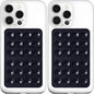 Anteel MAX Silicone Suction Phone Case Adhesive Mount, Upgraded Super Strong Grip, Durable, Easy to Use, Hands-Free Sticky Phone Holder for Selfies, Tiktok Videos, 2.56"x3.94" (BLK&BLK)