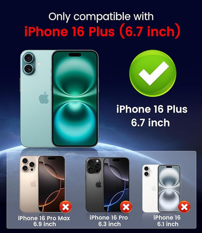 LEKEVO Magnetic for iPhone 16 Plus Case [Compatible with MagSafe][Built-in Camera Lens Protector] Slim Soft Silicone Bumper Shockproof Metallic Luster Phone Case (Burgundy)