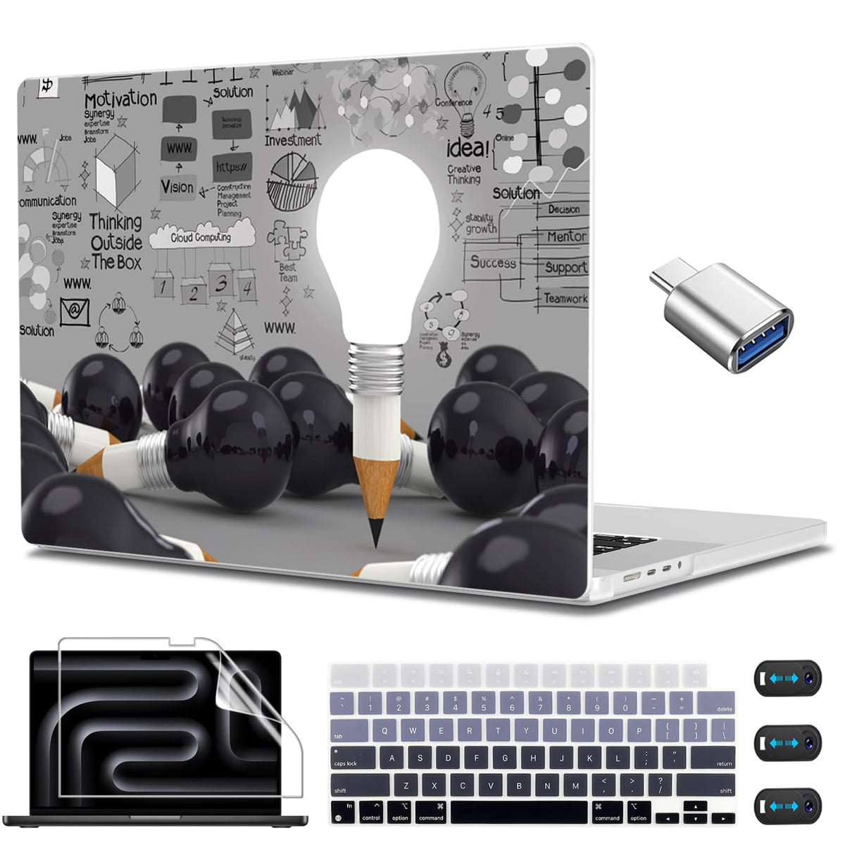 CISSOOK Compatible with MacBook Pro 14 inch Case M5 M4 M3 M2 M1 2026-2021