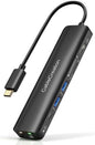 CableCreation 8K HDMI USB C Hub for MacBook Pro, 5-in-1 USB C Multiport Adapter with 100W PD, 3 USB 3.0 Ports, 8K 30Hz/4K 120Hz HDMI, Compatible with Steam Deck, Surface Pro, XPS and More - Space Grey