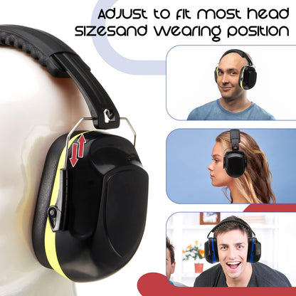 Amylove 12 Pcs Kids Ear Protection Noise Cancelling Headphones Ear Muffs Bulk 27db Adults Shooting Earmuffs Noise Reduction Hearing Protection for Gun Range