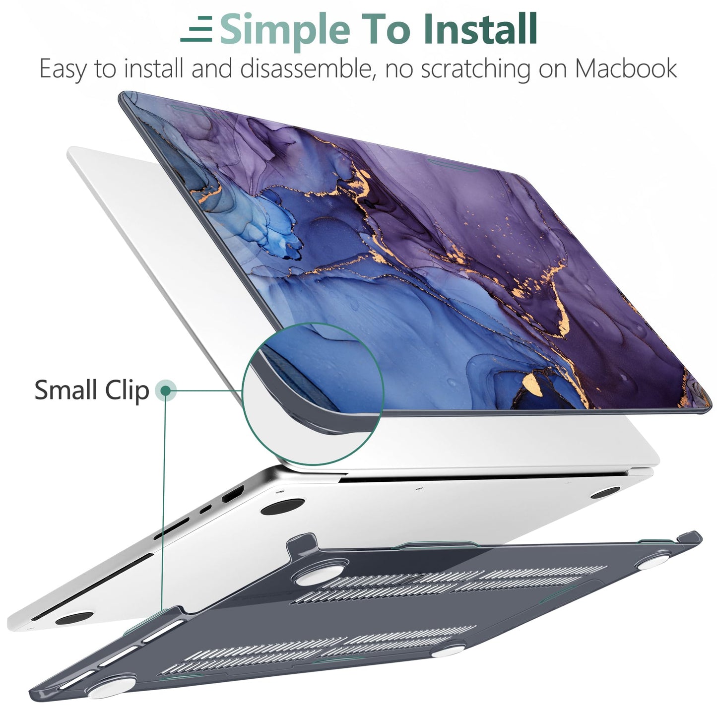 DONGKE Compatible with MacBook Pro 16 Inch Case (2026-2021 Release, M5 M4 M3 M2 M1 Pro/Max Chip), Plastic Hard Shell Cover with Keyboard Cover & Screen Protector for MacBook Pro 16", Abstract Marble
