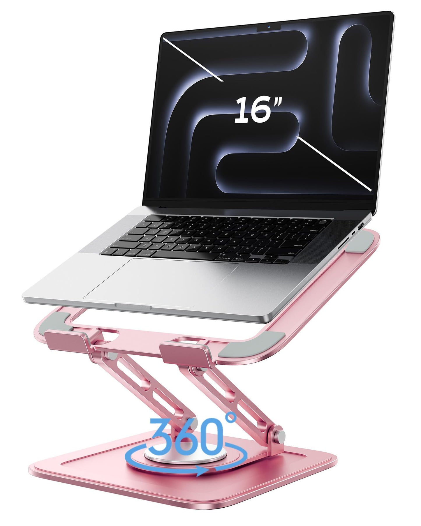 LOXP Adjustable Laptop Stand, Computer Stand with 360 Rotating Base