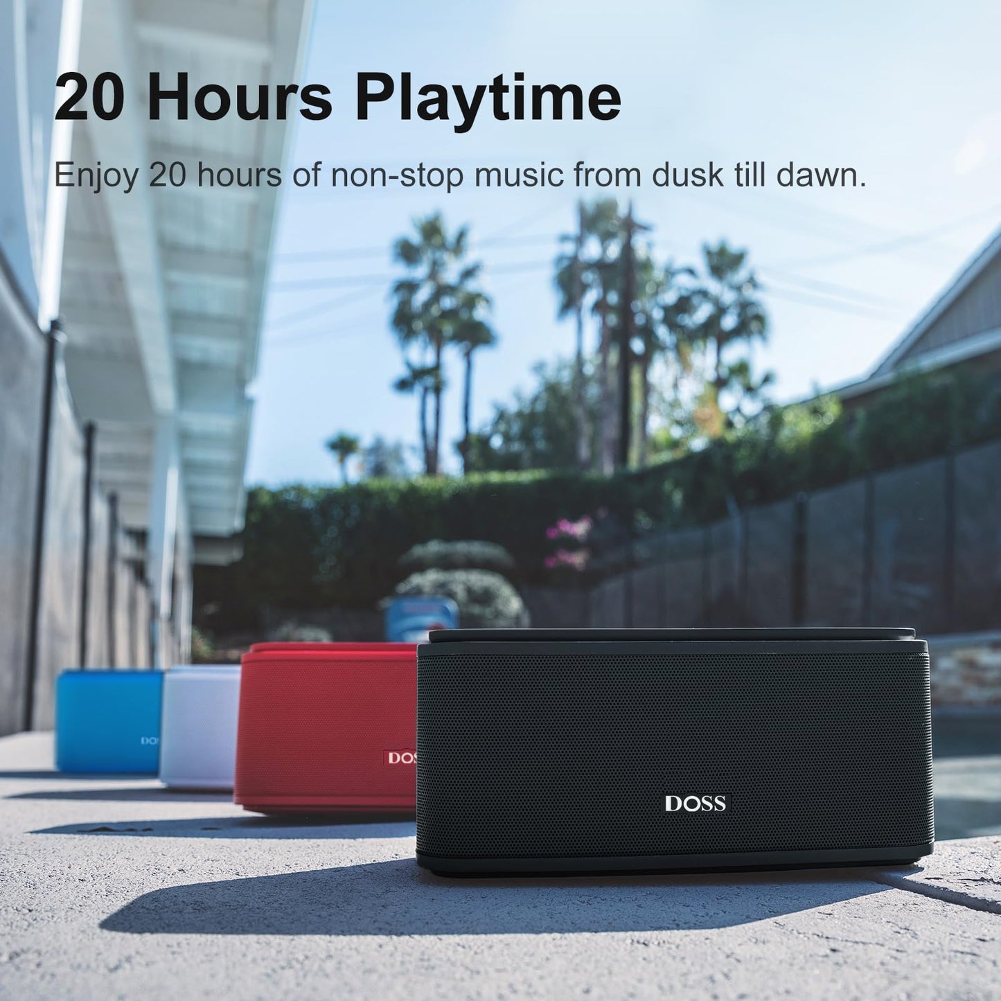 DOSS SoundBox Touch Wireless Bluetooth Speaker-12W HD Sound with Rich Bass