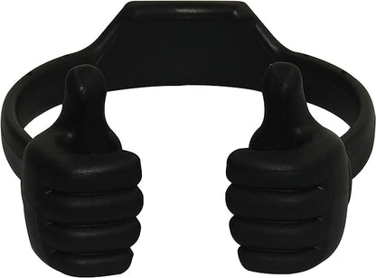 Honsky Thumbs-up Cell Phone Stand Holder, Tablet Stand Cradle for Desk Desktop Smartphone Cellphone Mobile Phone Tablets – Universal Adjustable Flexible, Black