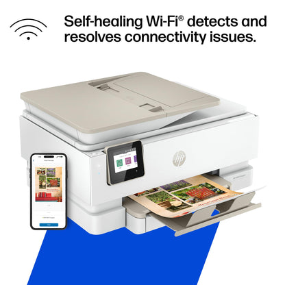 HP Envy Inspire 7955e Wireless Color Inkjet Printer, Print, scan, copy, Easy setup, Mobile printing, Best-for-home, 3 month Instant Ink trial included, AI-enabled (1W2Y8A)