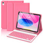 MMK for iPad A16 11th 10th Generation Case with Keyboard, Watermelon Red