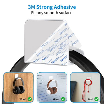 SOKUSIN Headphone Stand Headset Holder, White