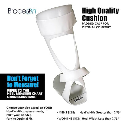 BraceOn AFO Swedish Foot Stabilizer, Drop Foot Brace for Women, AFO Brace and Foot Drop Brace, Womens, Left