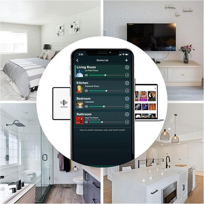 Arylic Up2stream S50 Pro+, Receiver Audio WiFi e Bluetooth,Preamplifier aptX HD con ESS Sabre Dac AKM ADC Multiroom/multizone, Ricevitore Stereo Wireless con AirPlay, Spotify, Internet Radio