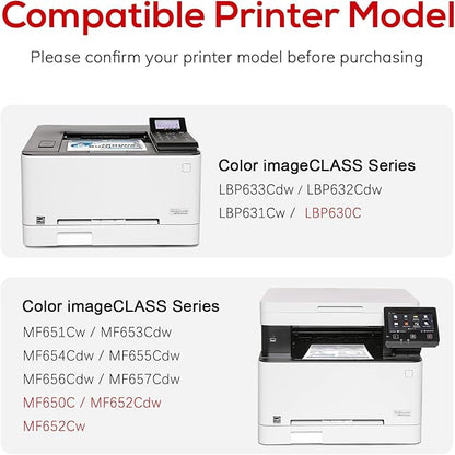 Compatible Canon 067H 067 Toner Cartridge Set Replacement for Canon 067H Compatible for Color ImageClass MF656Cdw LBP632Cdw MF654Cdw MF653Cdw LBP633Cdw MF650C LBP630C Printer (4 Pack)