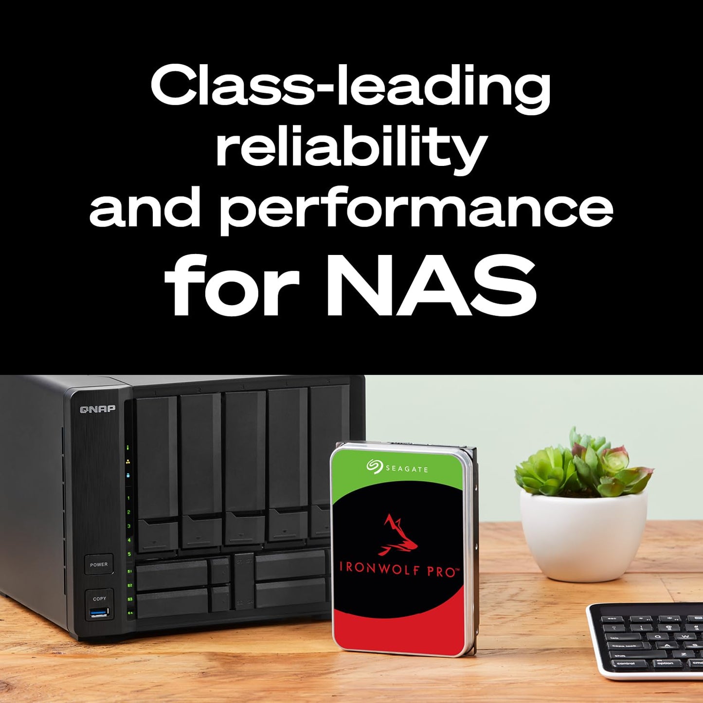 Seagate IronWolf Pro 24TB Enterprise NAS Internal HDD Hard Drive – CMR 3.5 Inch SATA 6Gb/s 7200 RPM 512MB Cache for RAID Network Attached Storage, Rescue Services (ST24000NT002)