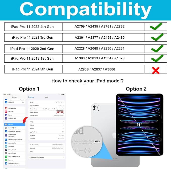 Case for iPad Pro 11 Inch 2022/2021/ 2020/2018: Cover for iPad 11 Inch 4th/ 3rd/ 2nd/ 1st Generation with Screen Protector- Stand- Handle- Shoulder Strap- Pencil Holder Blue