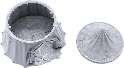 EnderToys Traveler's Camp I by Printable Scenery, 3D Printed Tabletop RPG Scenery and Wargame Terrain 28mm Miniatures