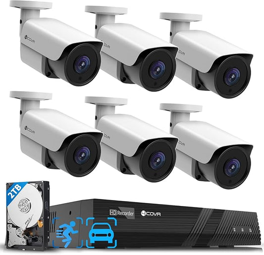 4COVR PoE Security Camera System with 2TB HDD, LY37EX8M0806