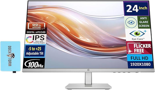 HP Series 5 524sh Monitor (Replaces M24h) 24" IPS FHD 99% sRGB Display
