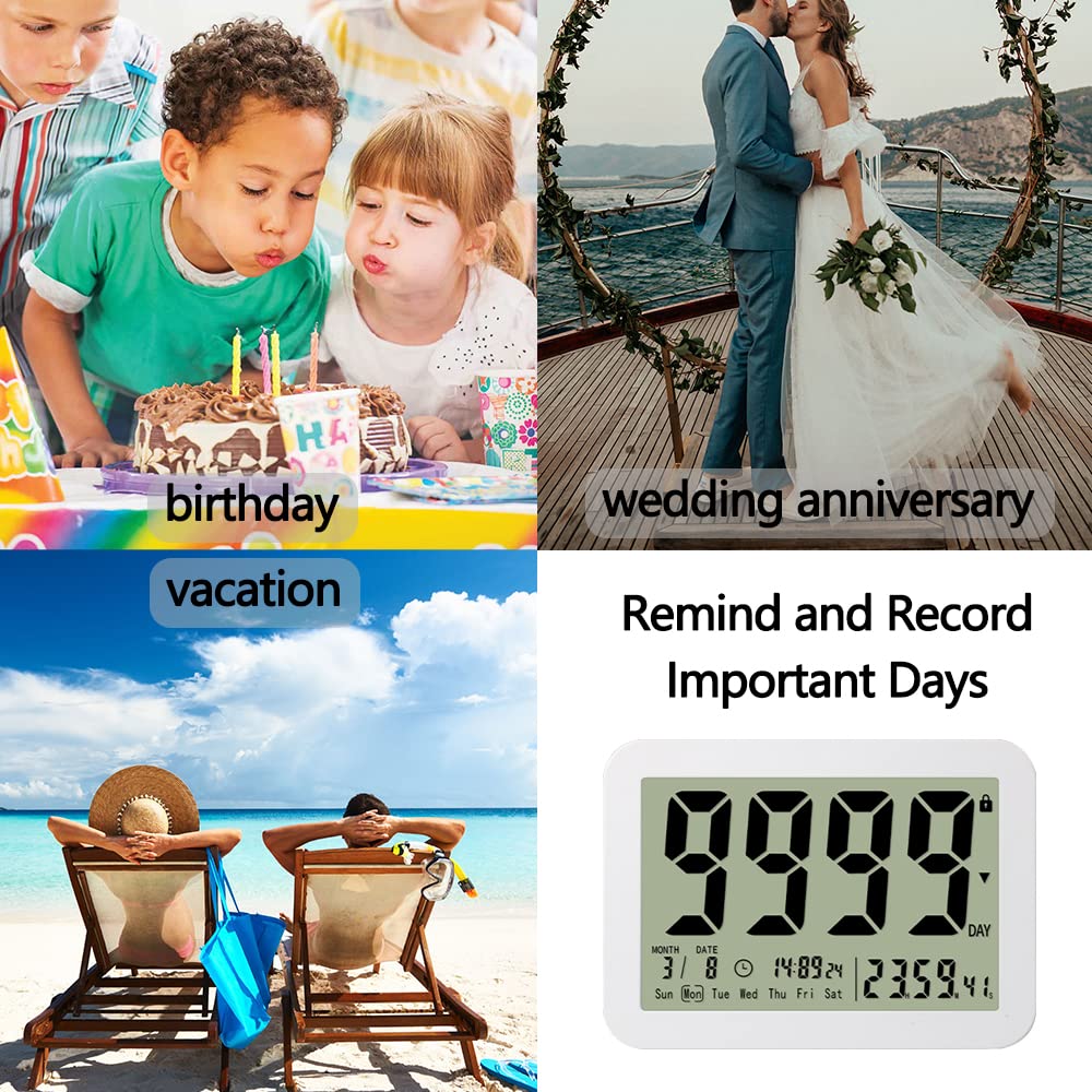 MOSTRUST Digital Countdown Days Timer Clock