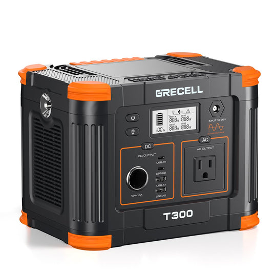 GRECELL Portable Power Station 330W, 230.88Wh Lithium Battery