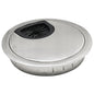BOPOREAE Zinc Alloy Desk Grommet 1-3/8" (35 mm), Desk Cord Hole Cover