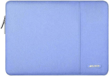 MOSISO Laptop Case 16 inch, 15-15.6 inch Laptop Sleeve Compatible with MacBook Pro 16 M4 M3 M2 M1, HP Acer Dell Lenovo ASUS Notebook, Polyester Vertical Computer Sleeve Bag with Pocket, Slate Blue