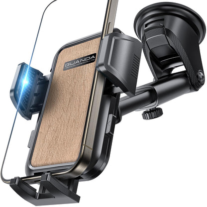 Air Vent Car Phone Holder, Adjustable Wide Clamp, Metal Hook, Anti-Shake