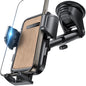 Air Vent Car Phone Holder, Adjustable Wide Clamp, Metal Hook, Anti-Shake