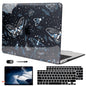LCMOCICO for MacBook Air 13 inch Case 2020 2019 2018 Release M1 A2337 A2179 A1932, Glitter Crystal Pritned Pattern Hard Case Cover for Mac Air 13.3" Retina Display Touch ID, Astronauts & Spacecraft