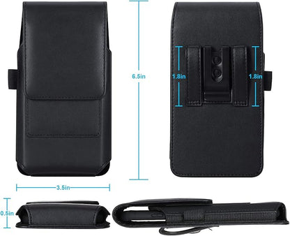BECPLT for iPhone 15 Pro Max 15 Plus 14 Pro Max 13 Pro Max 12 Pro Max Holster Black Mobile Phone Belt Pouch Holster Cover Belt Clip Case Pouch for Samsung Galaxy S24+ S23+ S23+ S22+ S23 FE S21 FE 5G