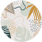 ITNRSIIET Round Mouse Pad with Stitched Edge Premium-Textured Waterproof Non-Slip Rubber Base Desktop Protection Mat Diameter 8.7 inches, Rose Gold Marbling