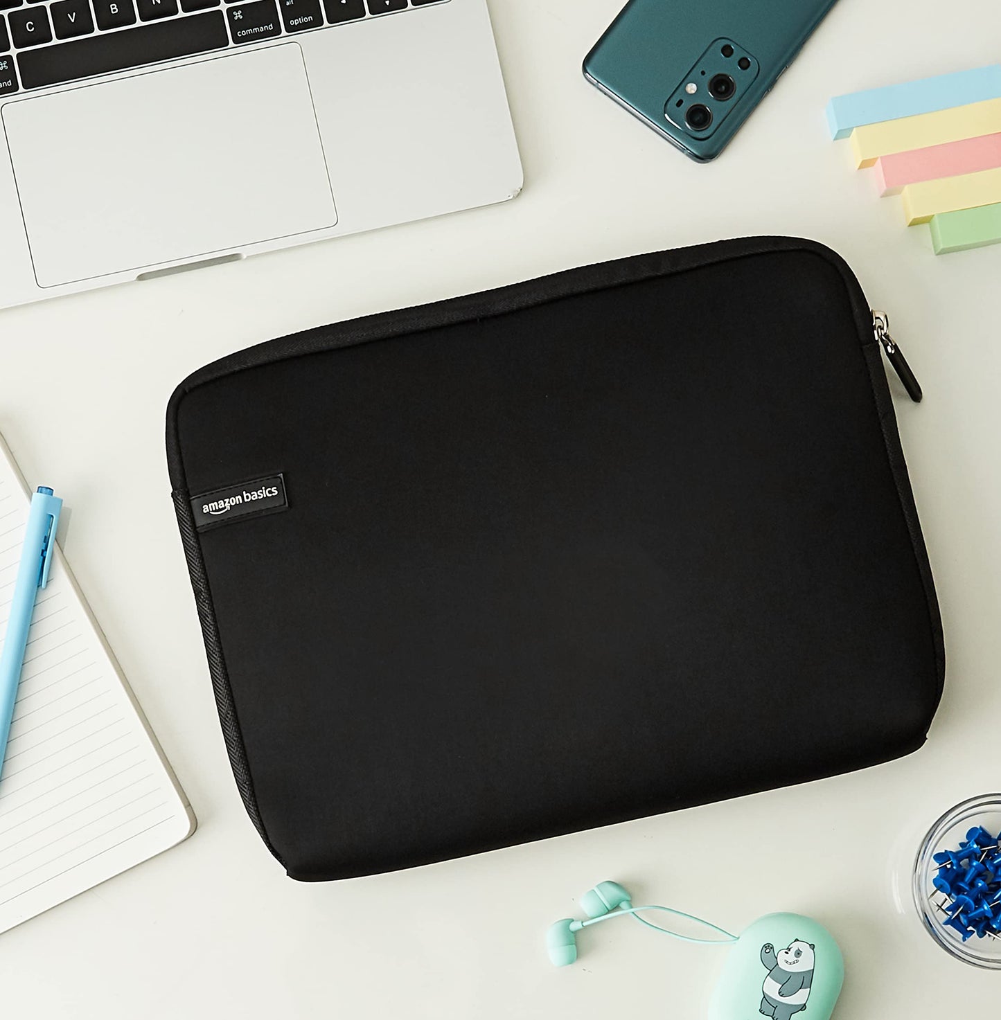 11.6 inch Laptop Sleeve, Protective Case with Zipper - Black