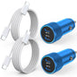 iPhone 17 Car Charger,USB C Fast Car Charger Adapter 2Pack Dual USB C Port
