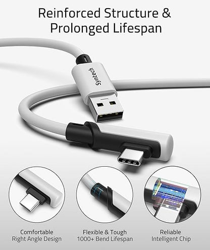 Syntech Link Cable 10 FT Compatible with Oculus/Meta Quest 3/Meta Quest 3S, Quest2/Pro/Pico 4/Ultra Accessories and PC/SteamVR, High Speed PC Data Transfer, USB 3.0 to USB C Cable for VR Headset