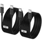 LOFPYE 3-Pack 10FT 60W USB C to USB C Cable, Type C to Type C Cable,Fast Charging Cable for iPhone 16 15 Pro Plus Pro Max，for Galaxy S24 S23, for iPad Pro/Air, for MacBook Pro/Air and More