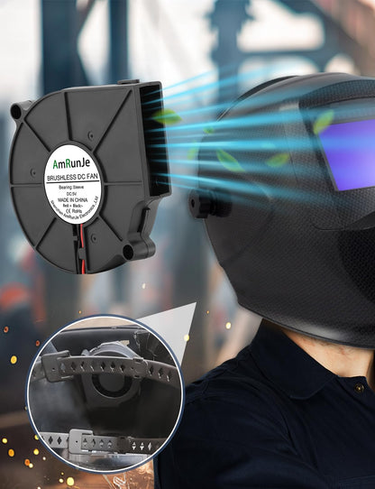 AmRunJe 75mm x 15mm USB Cooling Blower Fan 5V, for Cooling Helmet Computer