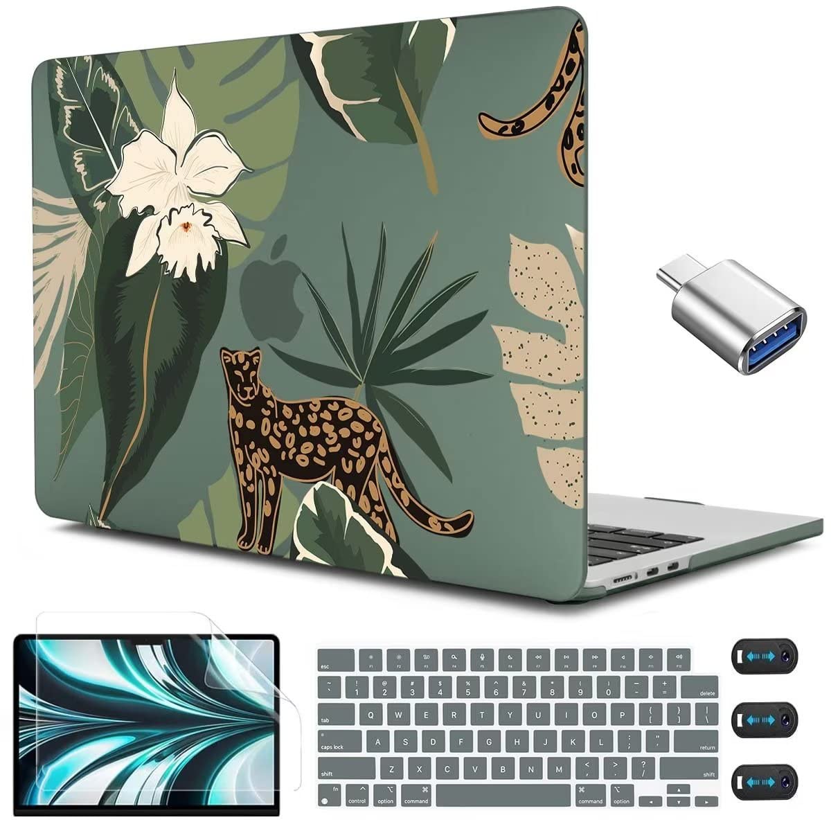 CISSOOK Compatible with MacBook Air 13.6 inch Case M2 M3 M4 M5 Ocean