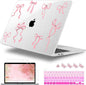 for MacBook Pro 16 inch Case 2019 2020 Release Model A2141, Plastic Hard Shell Cover with Keyboard Cover & Screen Protector for MacBook Pro 16 inch with Touch Bar & Touch ID, Star Bow