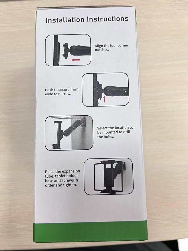 OHLPRO Car Tablet Holder - Heavy Duty Drill Base, Tablet Mount for Truck Compatible with iPad Samsung Tab 5"-13" Tablet and Phone, iPad Stand for Wall/Business/Vehicle/Desktop, etc.