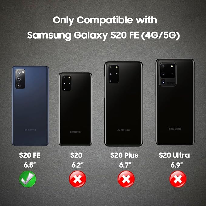 LEKEVO Magnetic for Samsung Galaxy S20 FE 5G Case 【Compatible with MagSafe】【Built-in Camera Lens Protector】 Slim Soft TPU Shockproof Phone Shell (Black)
