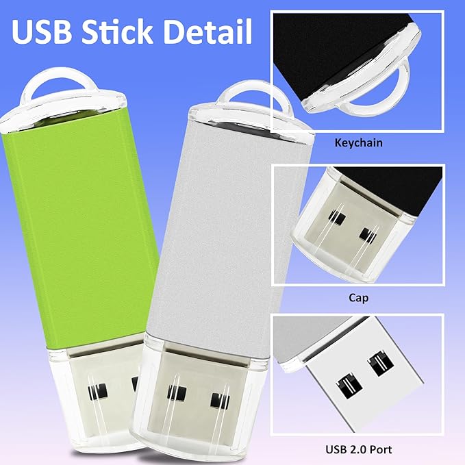 1GB USB Flash Drive 10 Pack Nicepicten USB 2.0 Thumb Drives Metal Jump Zip Drive Memory Stick Pendrive Memoria USB 1 GB with 10PCS Lanyard Label - Mixcolor 10 X 1GB Flash Drives