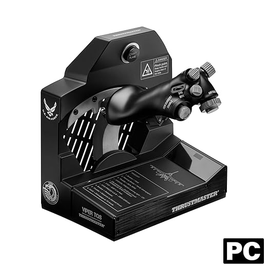 Thrustmaster Viper TQS: Metal Throttle Quadrant System, 21 Action Buttons, 5 Axes, Iconic Chaff/Flare Functions, Licensed by the U.S. Air Force (Compatible with PC)