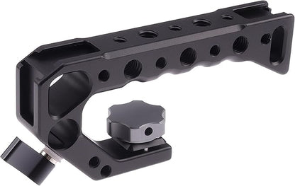 Hersmay For Canon M5 M50 II Cage with Top Handle, Camera Cage for Canon EOS M50 Mark II/ M50 /M5 Camera,Vlogging Video Shooting Filmmaking Rig Stabilizer with 1/4" Mounting and 3/8" Arri Locating Hole