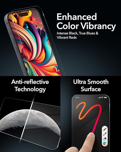 ZAGG Glass XTR3 Google Pixel 9 Pro Fold Screen Protector (Front Screen Only) - 10X Stronger with Recycled Glass, Enhanced Eyesafe Blue Light Filter, Anti-Reflective, Easy Installation