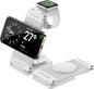 Magnetic Wireless Charger Stand, 3 in 1 Foldable Wireless Charging Station, Travel Charger for Multiple Devices for iPhone 16 15 14 13 12 Series, Apple Watch Ultra/SE/9/8/7/6/5/4/3/2, AirPods